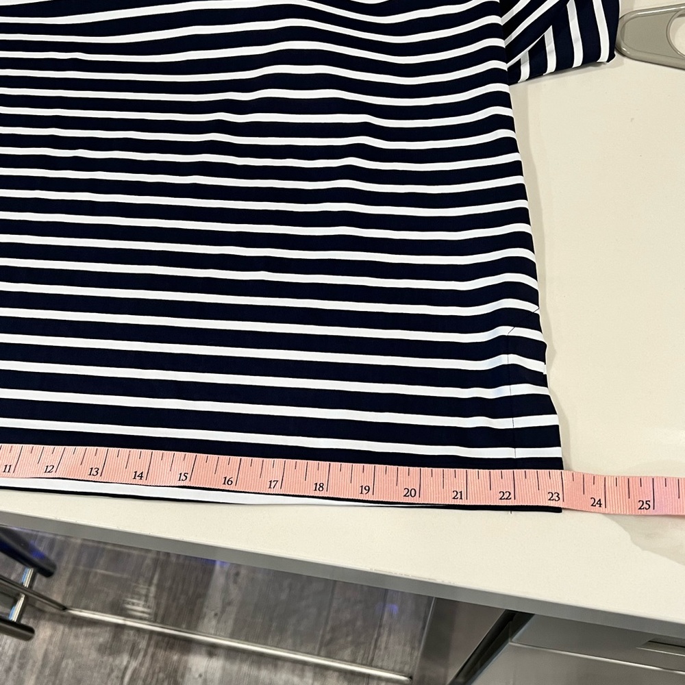 Lands End women's Nautical striped Navy/white Swim Cover Up Dress Size M 10-12 - Picture 7 of 12